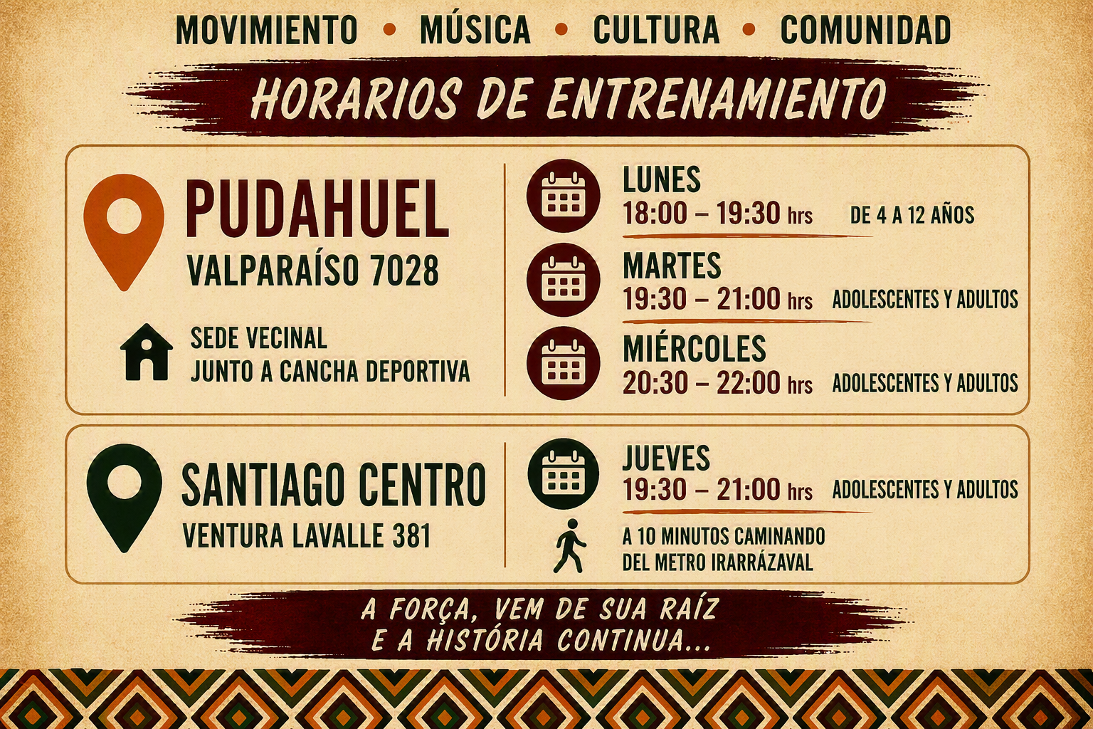 Clases de Capoeira para adultos en Pudahuel – Asociación Santamarense Chile