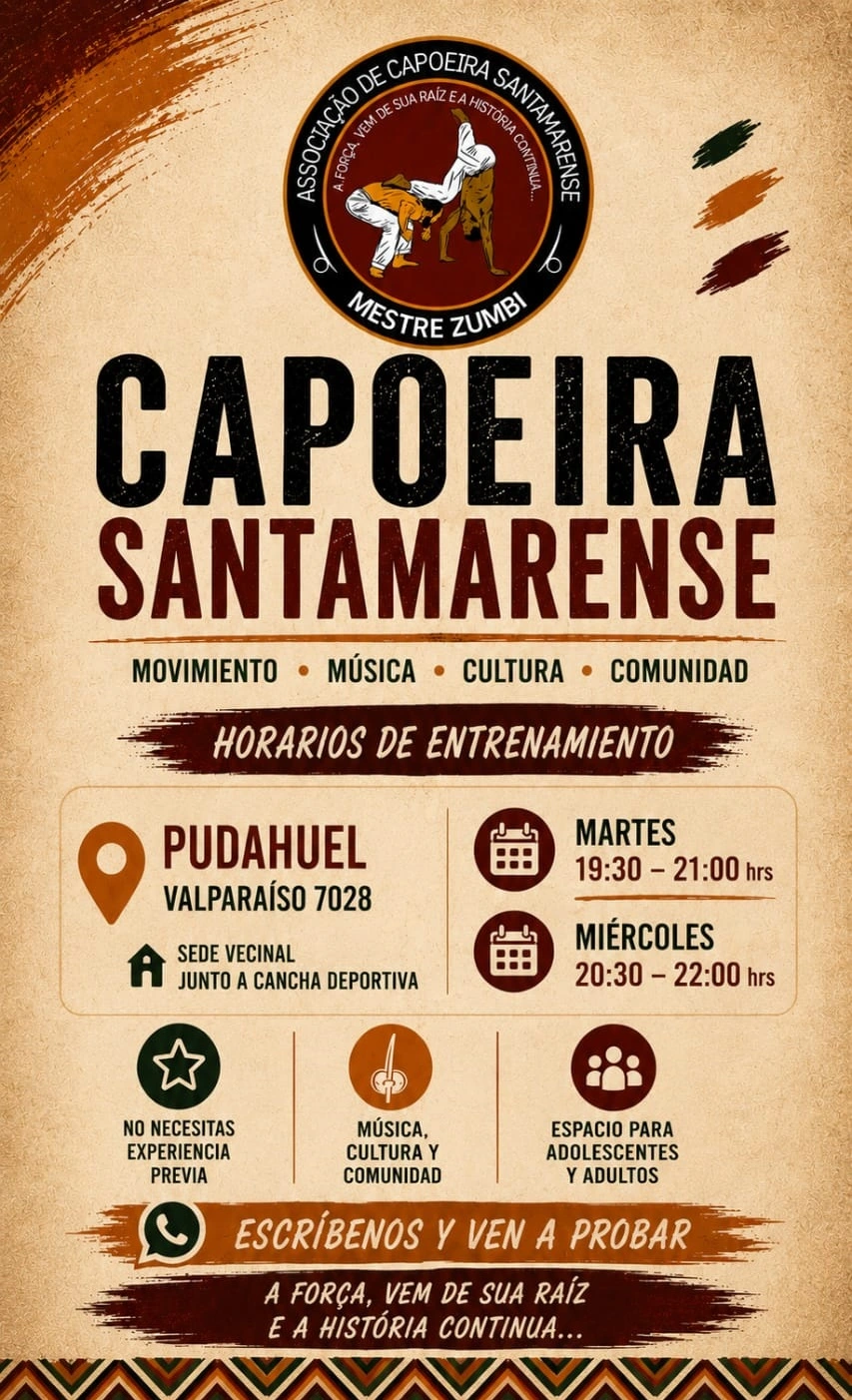Taller de Música de Capoeira en Pudahuel – Berimbau Atabaque Pandeiro